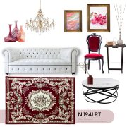 Thảm-sofa-cổ-điển-màu-đỏ-hoa-văn-sang-trọng