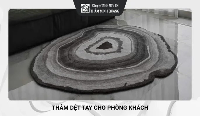 Thảm dệt tay cho phòng khách