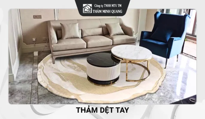 Thảm dệt tay theo yêu cầu phù hợp với không gian nhà ở
