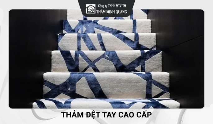 Thảm dệt tay trải cầu thang
