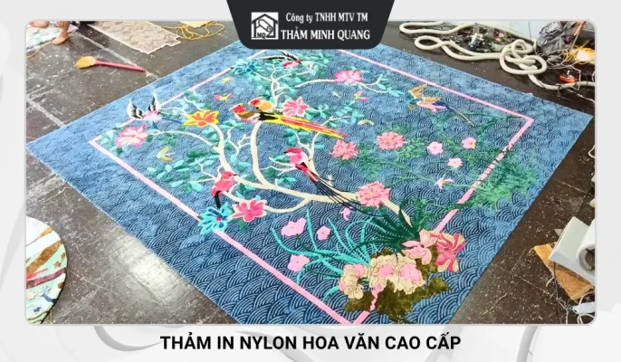 Thảm in Nylon hoa văn cao cấp cho khách sạn và nhà hàng