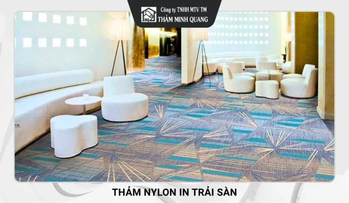 Thảm Nylon In trải sàn cho nhà hàng, tiệc cưới, hội nghị